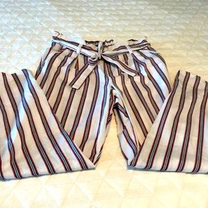Light cotton striped pants